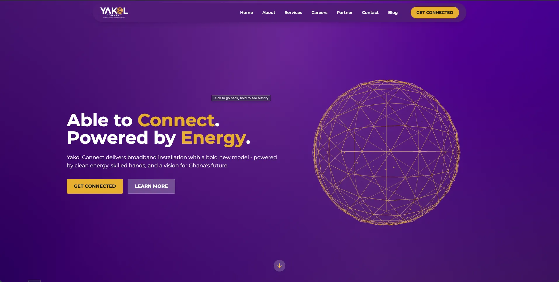 Yakol Connect website